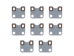 10 Placas Guía Para Varillas De Empuje Para Generadores Profesionales Con Motor De Gasolina 168f, Fabricadas En Hierro Y Plástico.