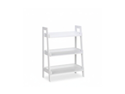 Relaxdays Estante De Pé 3 Andares, Escada Para Decoração, Plantas E Livros, Axlxp: 82,5 X 61 X 29 Cm, Branca