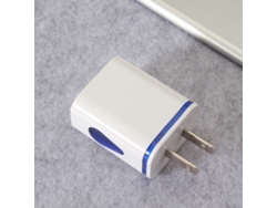 Cargador De Pared Usb Con 2 Puertos Led Para Teléfonos Viajero 100-240v Plug Azul