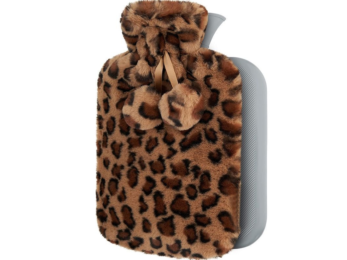 Bolsa De Agua Caliente Con Funda Suave Premium 2l Grande Regalo Ideal (32x20cm)