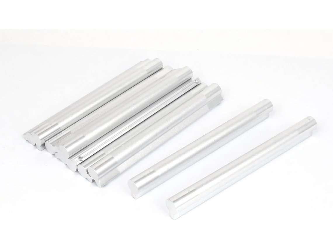 Mm Tirador Barra Aluminio Armario, Ropero, Puerta, Cajón, 135 Largo, 10