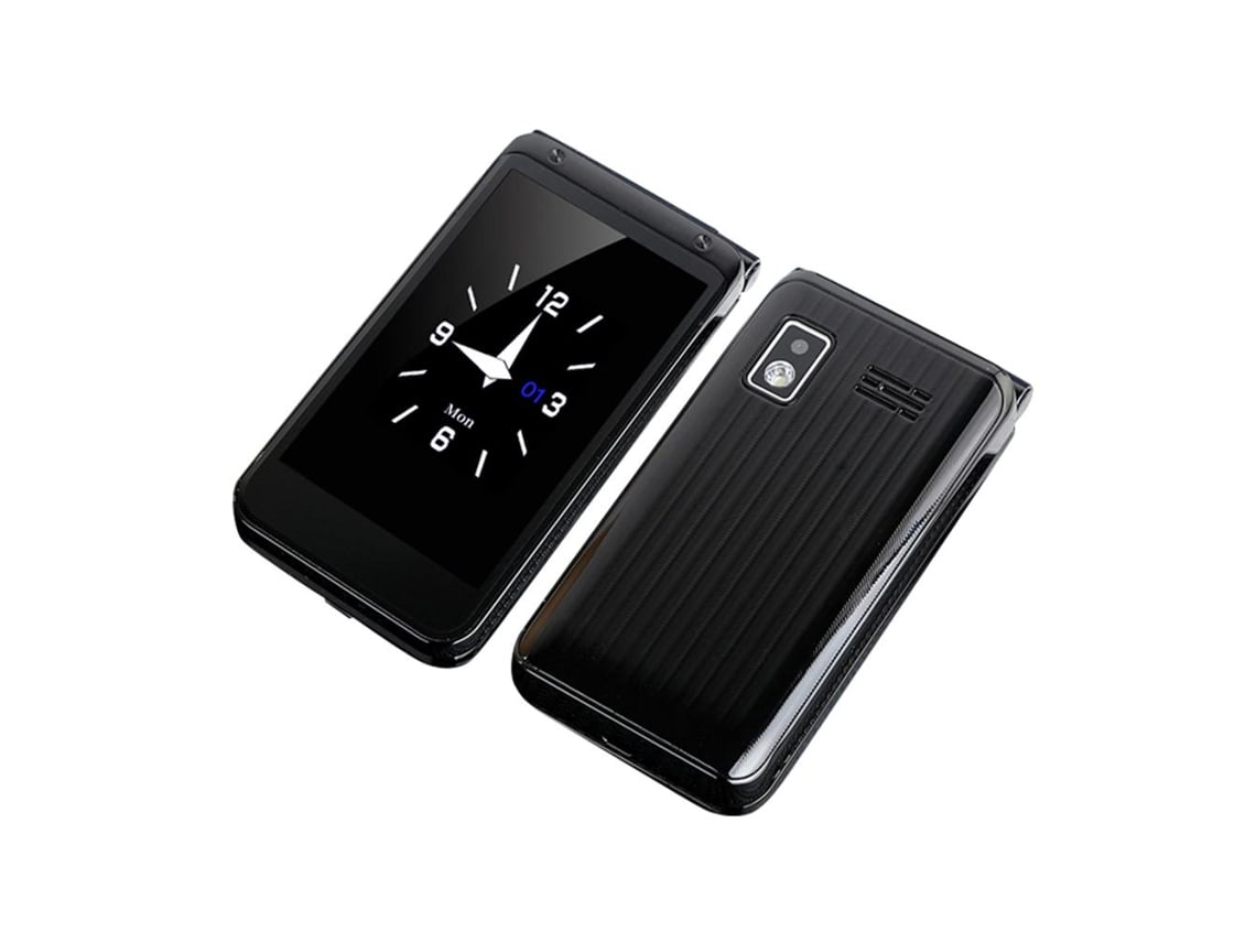 Teléfono Plegable Con Pantalla Dual, Botones Grandes, Teléfono Empresarial Para Ancianos, Batería De 3000mah