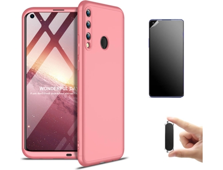 Kit Carcasa, Protector Y Soporte Huawei P40 Lite Ultimatte Slim Armor 360º Rosa