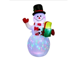 2026-adorno Inflable Navideño Gran Muñeco De Nieve Con Ventilador Led Interior Exterior 1.55m Au
