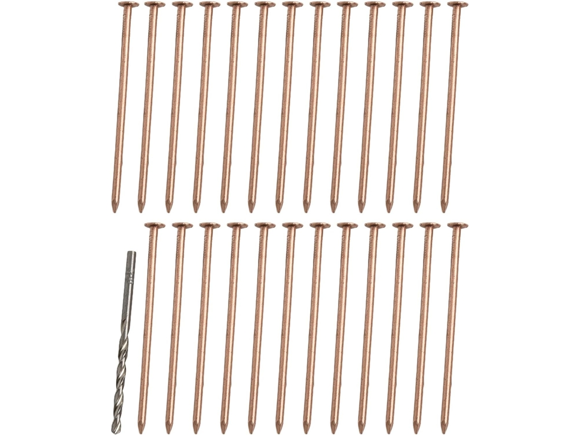 25 Clavos De Cobre De 10,2 Cm Para Eliminar Las Raíces De Los Tocones.