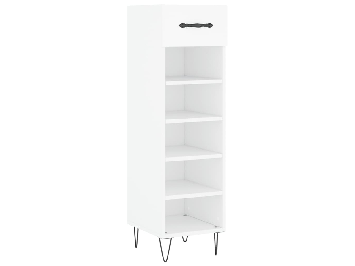 Zapatero Organizador Blanca de Derivados de Madera 30X35X105 Cm