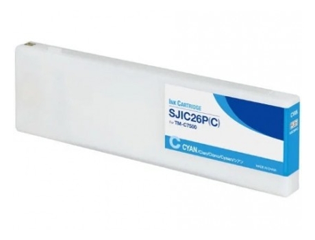 Cartucho de Tinta Compatible EPSON Sjic26P Ciano Tinta Pigmentada (C33S020619 - Sjic26Pc)