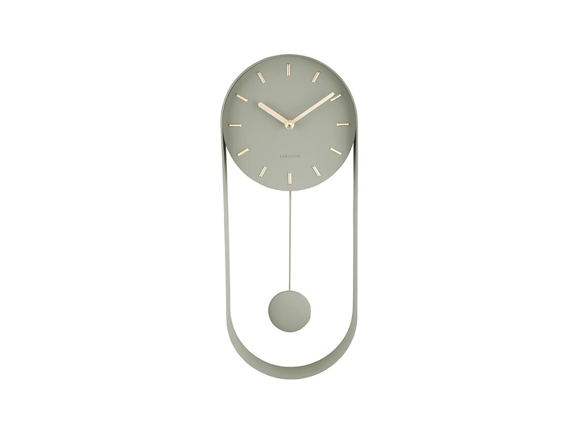 Reloj de pared de acero Karlsson Pendulum Charm