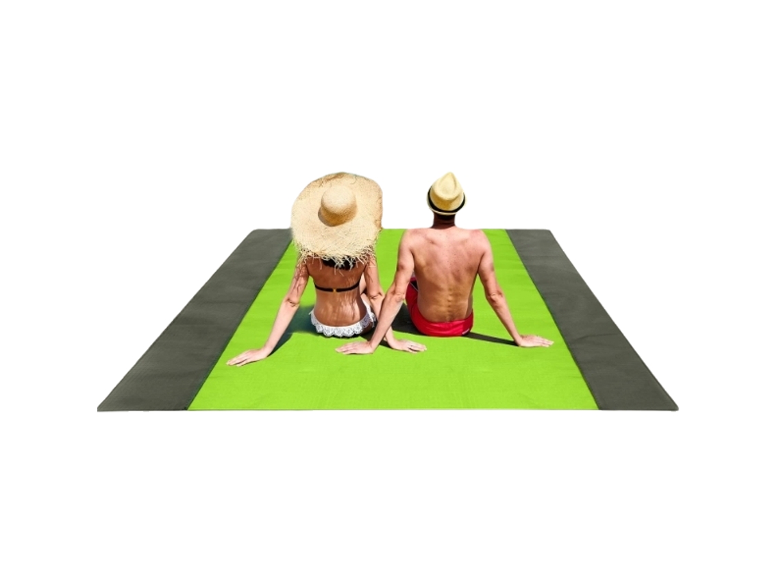 Manta Kofihety para Playa Impermeable Antideslizante de Poliéster Verde (20x10x30cm)