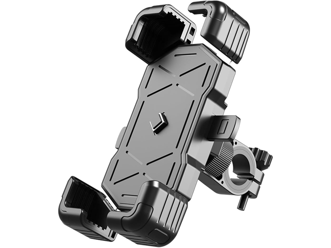 Soporte Para Teléfono De Motocicleta, Abs, De Liberación Rápida, Para Teléfonos De 4,7 A 7,2 Pulgadas, Antivibración (negro)
