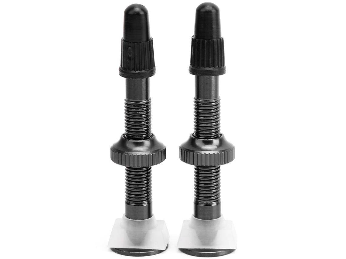 2026-1 Par 52mm Extensor De Válvula Presta Para Bicicleta Sin Cámara, Válvula Presta Extendida Para Bicicleta De Montaña Negro