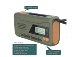 Radio Bluetooth DAB/FM, radio de emergencia con batería solar integrada de 4500 mAh, radio portátil de mano, grabación GOKOCO