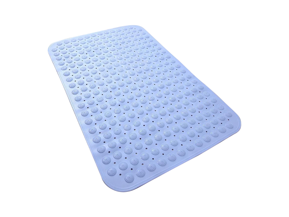Alfombra De Baño Antideslizante Para El Hogar Con Ventosa Fuerte Para Ducha Y Masaje De Pies (azul Claro/46x77cm) Gertiz