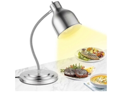 Lámpara De Calentamiento De Alimentos Independiente De 250 W, Color Plata, Con Manguera Extensible (hasta 70 Cm) Para Uso En Buffets, Cocinas Y Restaurantes.