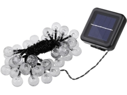 Decoración Navideña De Bolas De Cristal Luminosas Con Luces Solares Para Exteriores.
