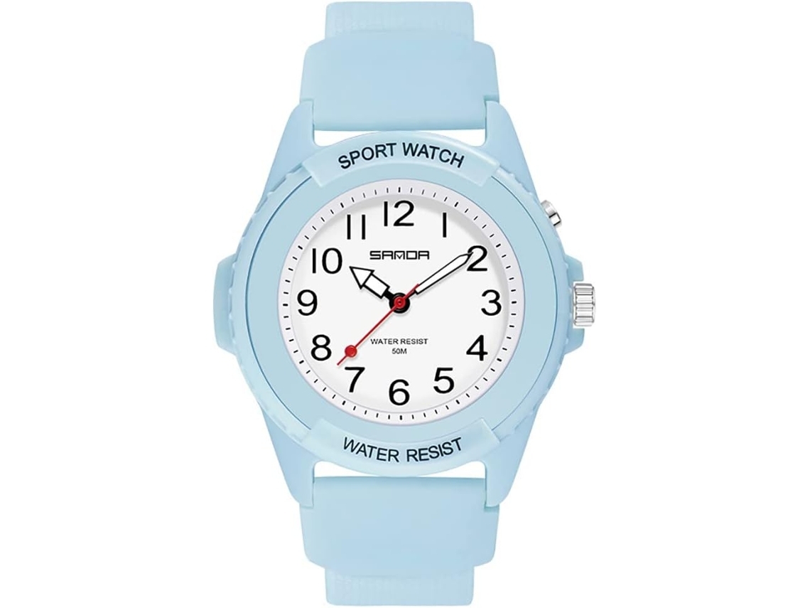Relojes Deportivos Con Pulsera De Resina Reloj De Pulso Eléctrico Impermeable Verdeyuysan