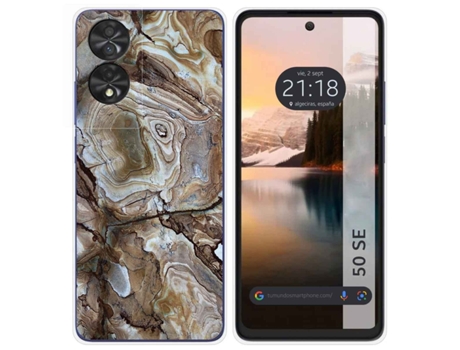 Funda Diseño Mármol para Tcl 50 Se TUMUNDOSMARTPHONE Multicolor