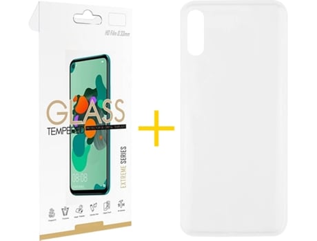 Kit Funda + Protector de Pantalla Xiaomi Redmi 9A SKYHE Liso (Transparente)