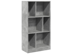 Maison Exclusive - Estantería Madera De Ingeniería Gris Hormigón 57x28,5x107,5 Cm
