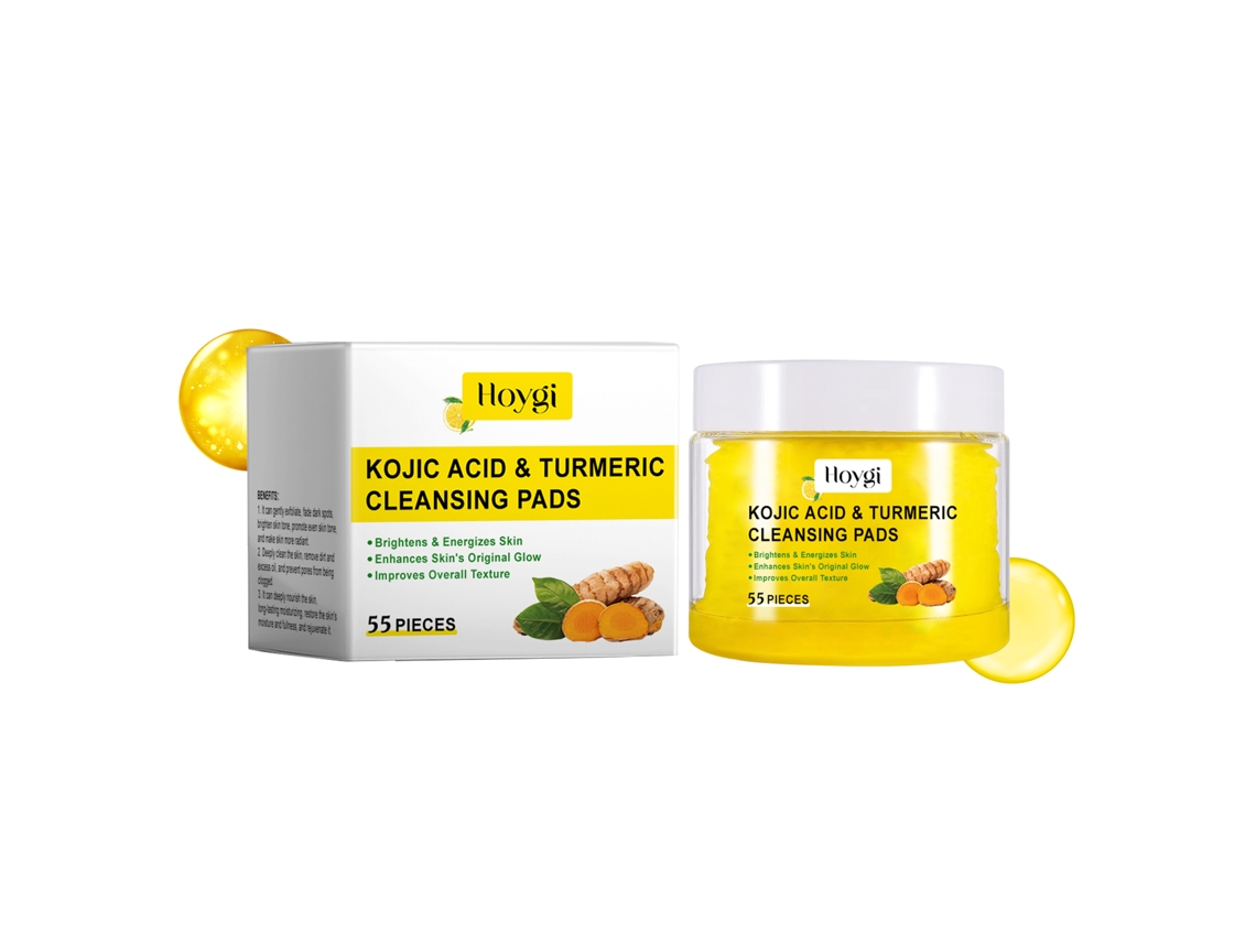 Discos limpiadores y exfoliantes de cúrcuma