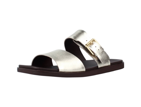 Zapatos de Mujer CLARKS Ofra Slide Tecido Dorado (38)