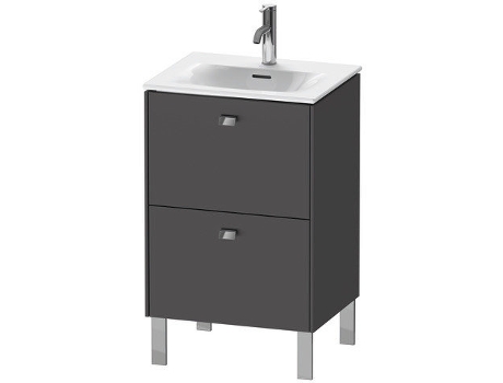 Mueble de lavabo DURAVIT Brioso vertical 52,0 x 41,9 cm 2 cajones incl. recorte de sifón y delantal para lavabo Viu 234453