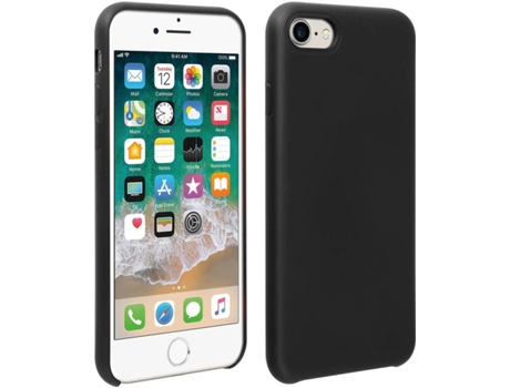 Funda iPhone 7, 8, SE 2020 AVIZAR Semirrígida Mate Negro