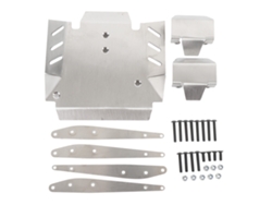 Placa Protectora De Acero Inoxidable Para Chasis Rc Axial 1/10 Rbx10 Ryft Anticolisión