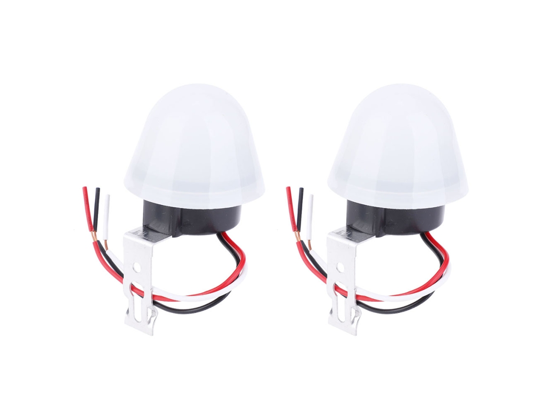 2 interruptores fotoeléctricos para farolas automáticas de 12 V