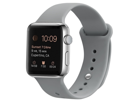 Correa de Reloj de Silicona para Apple Watch Series 9, 8 y 7 41 mm / SE 3 y SE 2, 6 y SE y 5 y 4 40 mm / 3 y 2 y 1 38 mm (Ladrillo Cian)