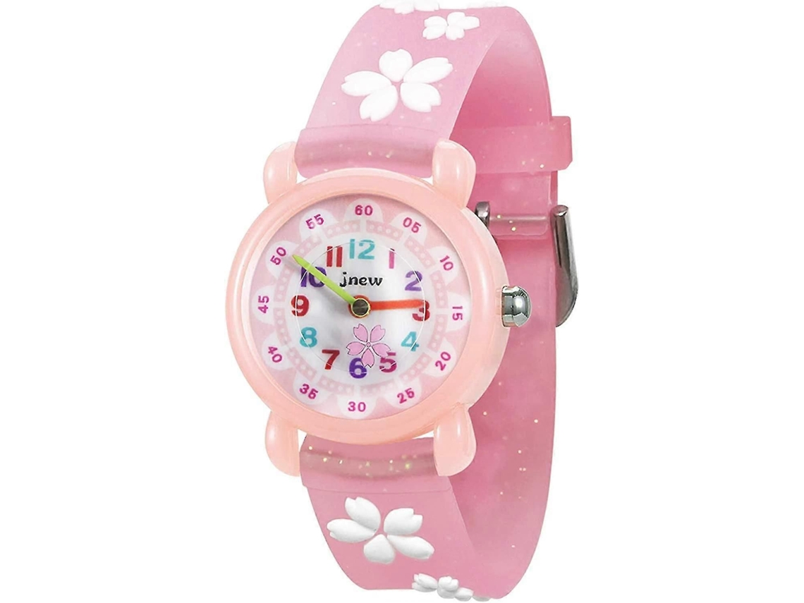 Reloj de pulsera analógico de cuarzo 3D para niños y niñas, resistente al agua hasta 30 m (Sakura GOKOCO)