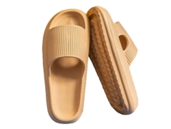 2026-sandalias De Playa Verano Deslizantes Unisex Plataforma Secado Rápido Material Eva Suave Y Cómodo 38-39 Caqui