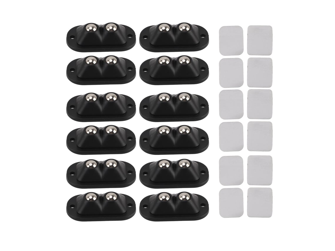 12 Mini Ruedas Giratorias Autoadhesivas Con Rotación Silenciosa De 360° Para Electrodomésticos Y Muebles.