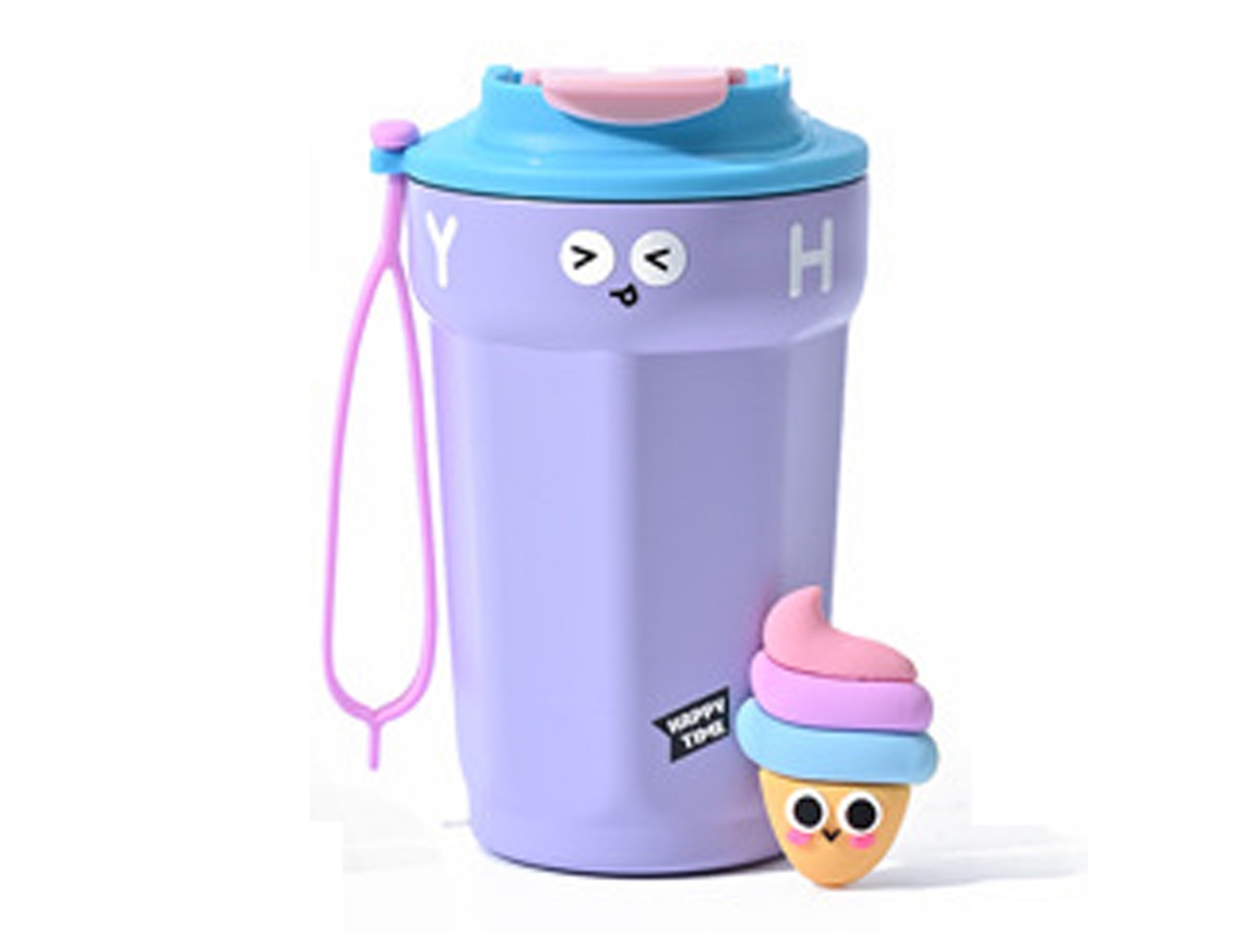 Taza Térmica de Acero Inoxidable para Niños y Niñas, Taza Portátil y Creativa NEVEANCE