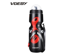 Omni-botella De Agua De 650ml Con Portabotellas Para Bicicleta De Montaña Y Ciclismo (negro+rojo)