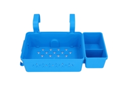 2026rebe-cesta De Almacenamiento Para Piscina Colgante Con Portavasos Para Raíles De Hasta 2.3 Pulgadas, Azul