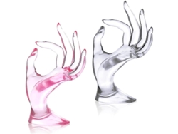 Soporte Para Pulseras, Anillos Y Relojes Con Forma De Mano, 2 Piezas, Expositor De Joyería, Duradero Para El Hogar Y La Tienda.