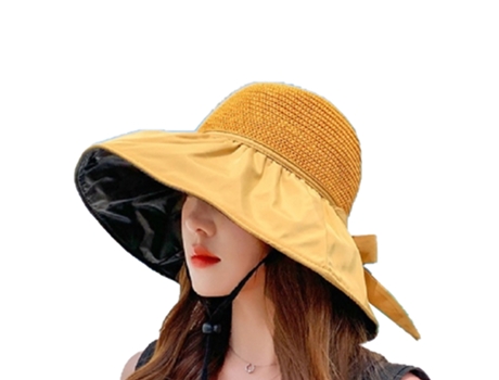 Visera De Sombrero Pescador - Visera De Vinilo De Alta Definición - Cúrcuma Visera De Sol De Sombrero Pescador - Visera De Vinilo De Alta Definició...