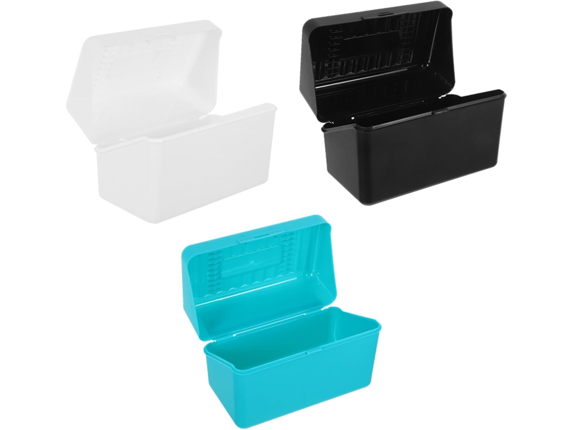 Juego De 3 Cajas De 300 Fichas Rayadas, Organizador De Estudio.