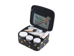 Neceser de viaje, bolsa portátil para maquillaje amarillo (24x20x2cm) Kofihety