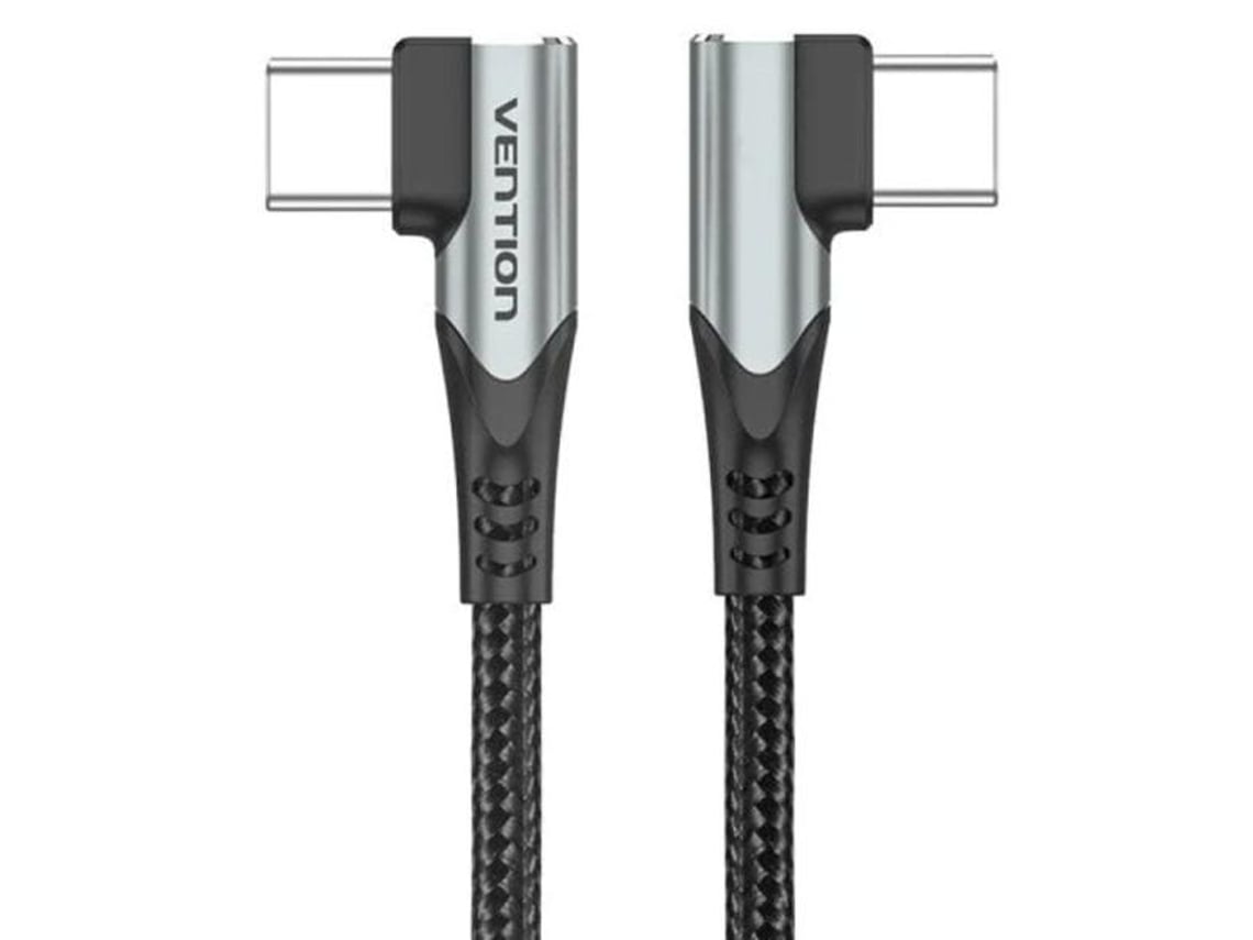 Cable USB 2.0 Tipo-C 90° Vention Tanhd/ Cable USB Tipo-C macho -