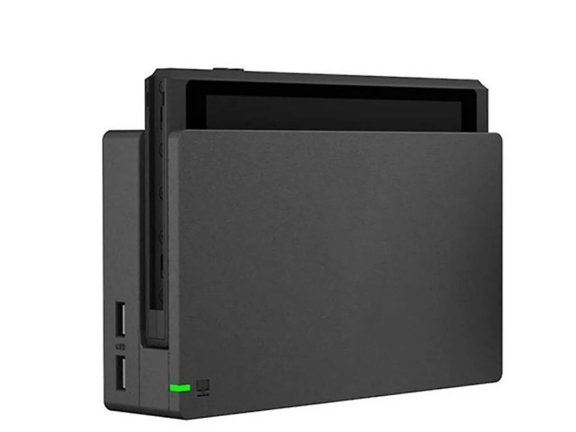 Base de conmutación compacta con conversión de pantalla de un toque y puerto USB 3.0 negro Yizhood