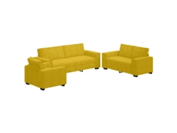 Maison Exclusive - Juego De Sofás Con Cojines 3 Piezas Terciopelo Amarillo
