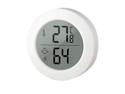 Mini Termómetro Higrómetro Redondo Interior – Lcd Sala, Medidor Humidade Digital