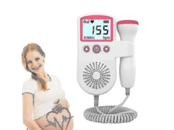 Inicio Embarazo Bebé Sonido fetal Detector de frecuencia cardíaca fetal Monitor de frecuencia cardíaca fetal Doppler de 3.0 MHz Tienda Jinyubo