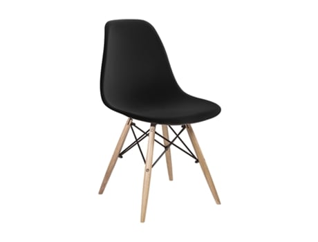 Pack de 4 sillas de comedor Paris Negro
