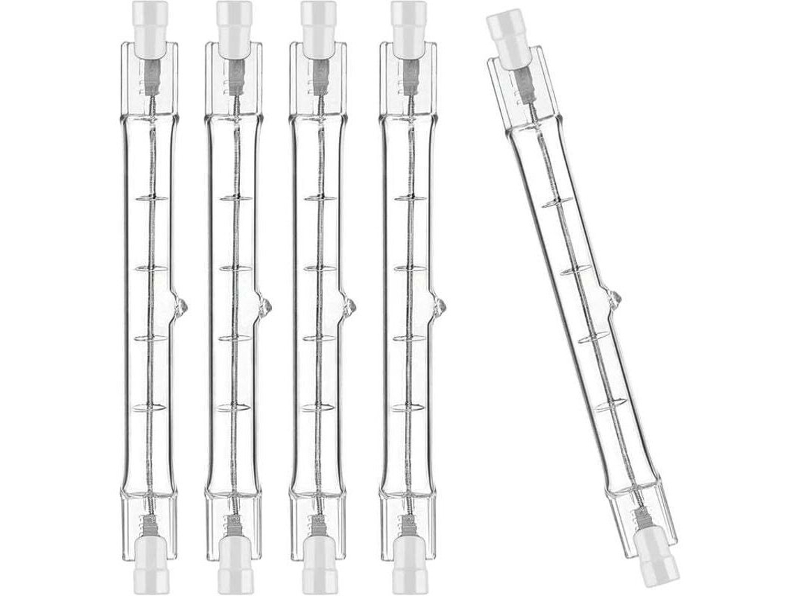 Paquete De 5 Lámparas Halógenas R7s, 118 Mm, 400 W, 230 V. El Vástago Tiene