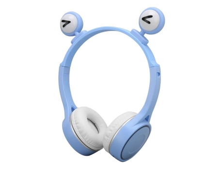 HURRISE Auriculares para niños Soporte para Tarjeta de Memoria Dibujos Animados Cómodo Cassette de Sonido Azul