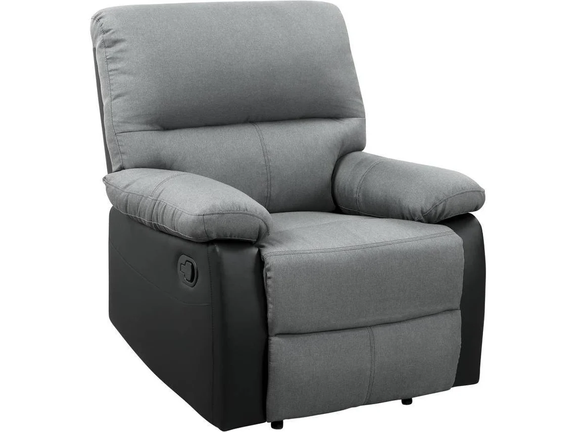 Butaca HABITAT ET JARDIN reclinable Lincoln Negro (90x89x103 cm - Madera contrachapada)