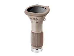Microscopio electrónico en miniatura para niños, microscopio de bolsillo para niños con 8 LED, microscopio digital con botón de ajuste.